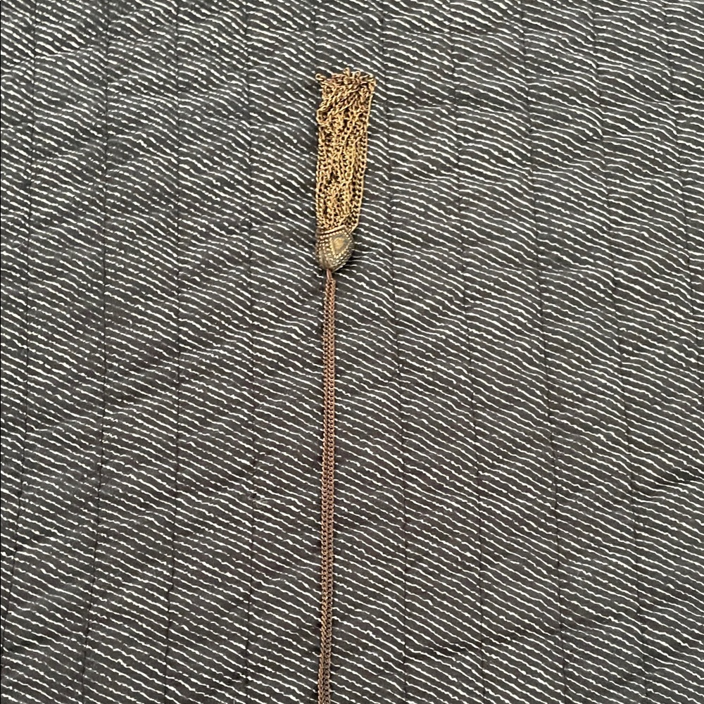 Antiqued Brass Tassel Necklace - Picture 8 of 8